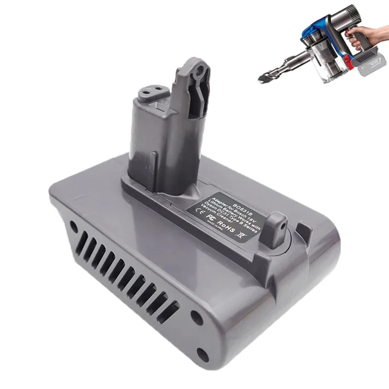 

For Makita/DeWalt/Milwaukee/Bosch 18/20V Batteries MT31B DW31B MIL31B BOS31B Adapter Compatible for Dyson Type B Vacuum Cleaners