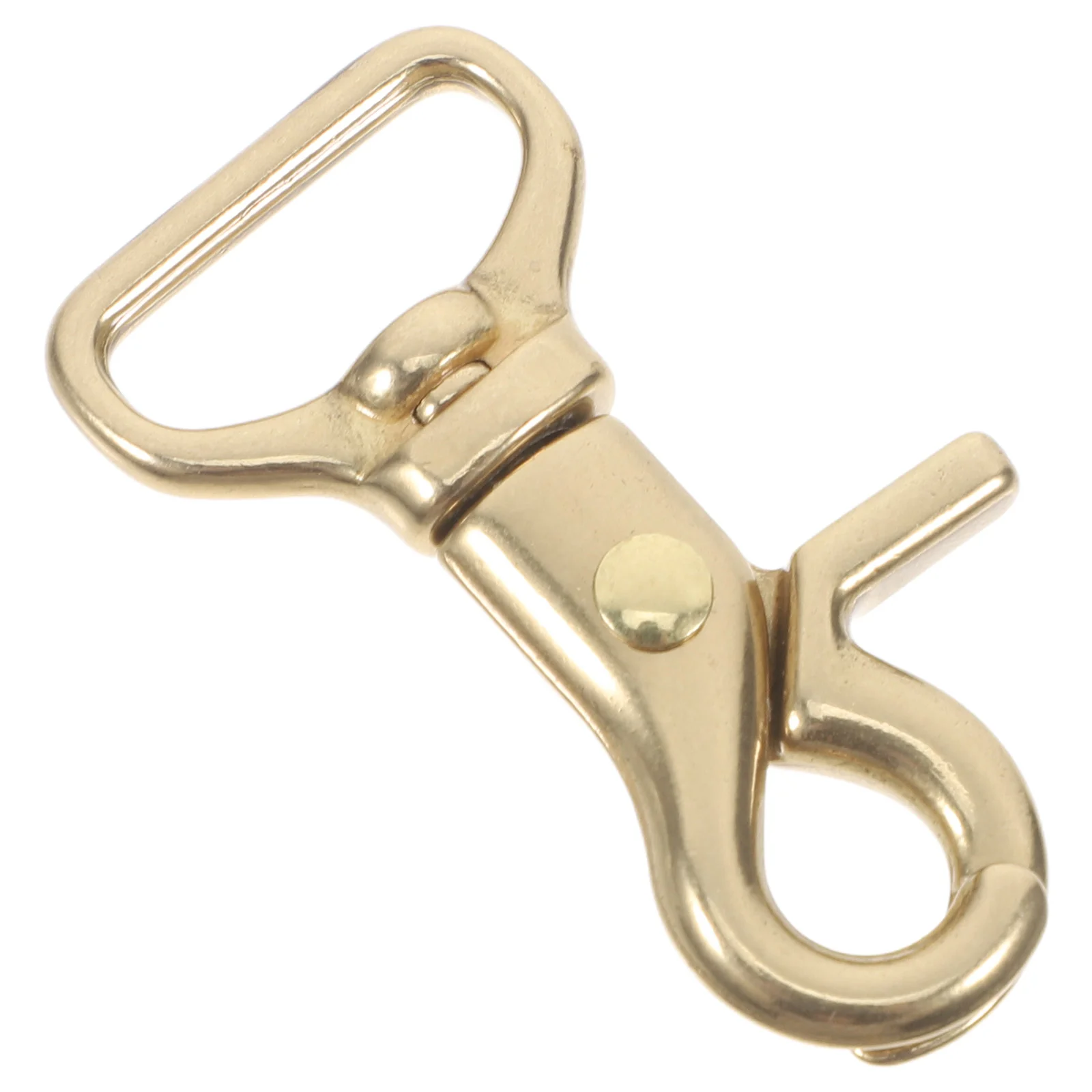 

Brass Keychain Trigger Snap Hooks Solid Heavy Duty Swivel Clasp Hook for Bag Wallet Purse Belt Lanyard Projects Mirror