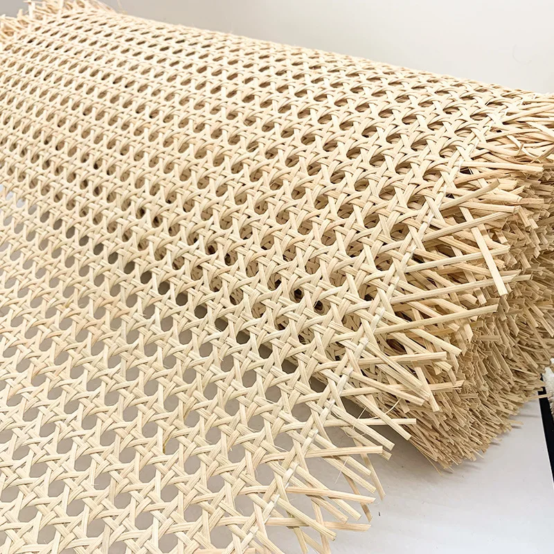 0.8-1.4 Meters 40cm-45cm Width Real Cane Webbing Canada Natural Indonesian Rattan for Chair Table Nachtkastje Repairing Material