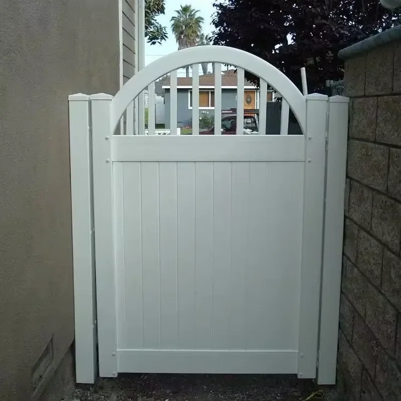 Hot Selling Premium Quality PVC Gate Panel Smooth Surface Finish Fence Door Garden Entry Gates for Home Security