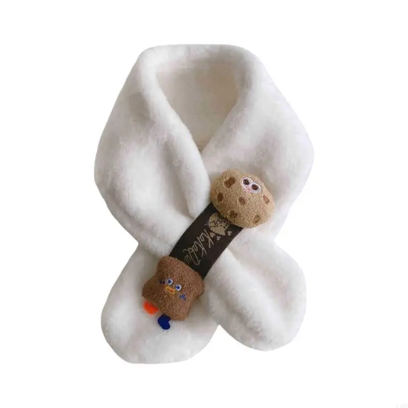 54DF Infant Neck Scarf with Crossing Designs Wind Protections Toddler Neck Protections Outdoor Baby Scarf for Ages 3 to 10