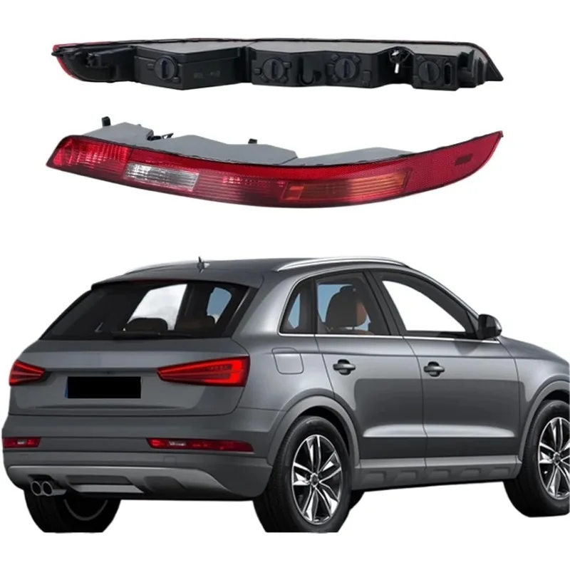 Car Rear Bumper Brake Light Warning Reverse Fog Lamp Tailight With Bulb For Audi Q3 2016 2017 2018 8UD945095B 8U0945096B