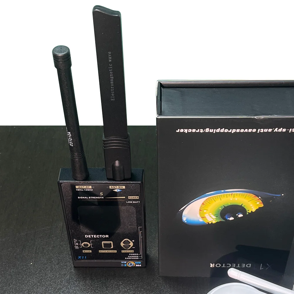 

Professional Eavesdrop Bug Detector – ANEMA Device for Listening Device, Hidden Camera, GPS, Wide 1MHz-12GHz Frequency Coverage