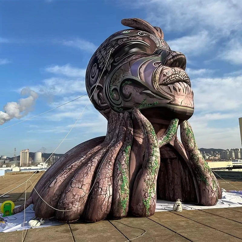 High Quality Music Party Stage Inflatable Advertising Sculpture Inflatable Mountain God Stage