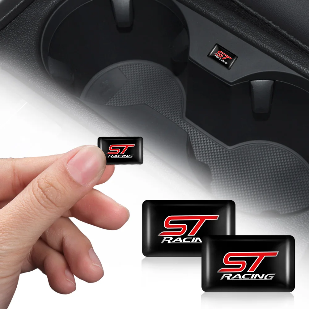 10pcs 3D Epoxy Resin Car Logo Sticker Badge Decoration Accessories Auto Styling For Ford Focus Mk2 ST Mustang Ranger Fusion Kuga view 2