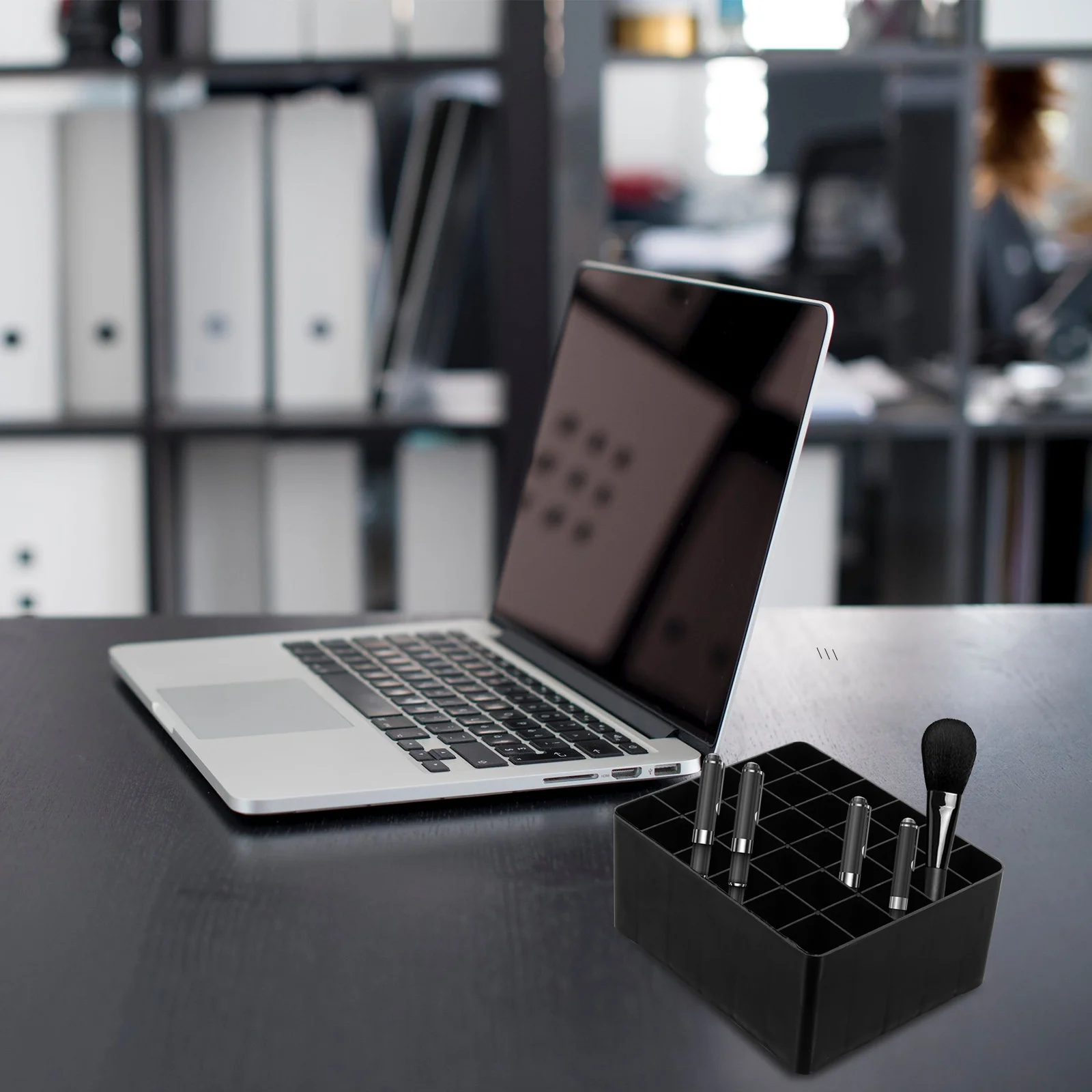 4 pcs Plastic Pen Box Desktop Stationery Organizer Mark Pen Holder Pencil Container For Cosmetics Lightweight Sturdy Tidy