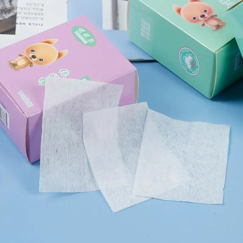 50/100PCS Disposable Thin Cotton Pads Soft Cotton Stretch For Face Wash Nail Polish Remover Cosmetic Makeup Tools