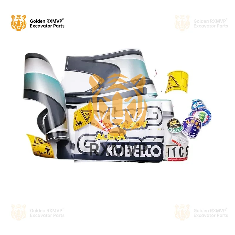 For Kobelco SK60 75 200 210 250 260 330 350 480 8Super8 6Stickers for entire car body Excavator Parts