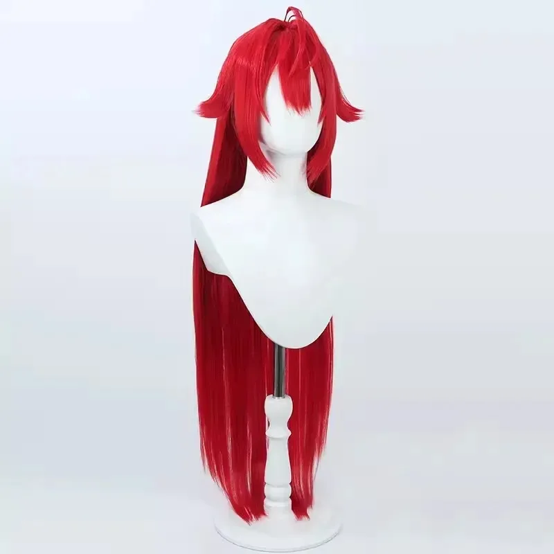 

NIKKE Goddess of Victory Hood Cosplay 100cm Long Red Synthetic Hair Heat Resistant Halloween Role Wig Cap mj:3