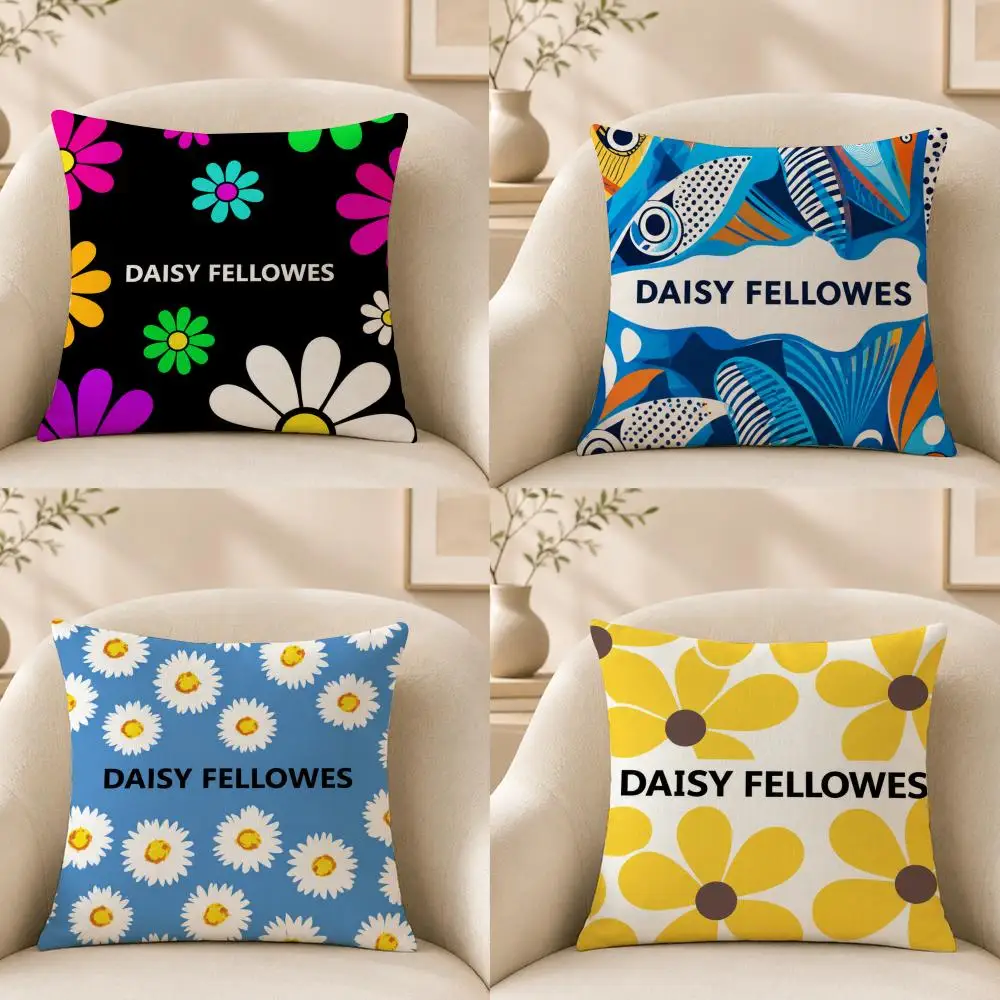 Fashion D-DAISY FELLOWES Cushion Cover Short‑plush Cushion Cover,Breathable,Skin‑friendly,Washable,room Sofa Decor Gift