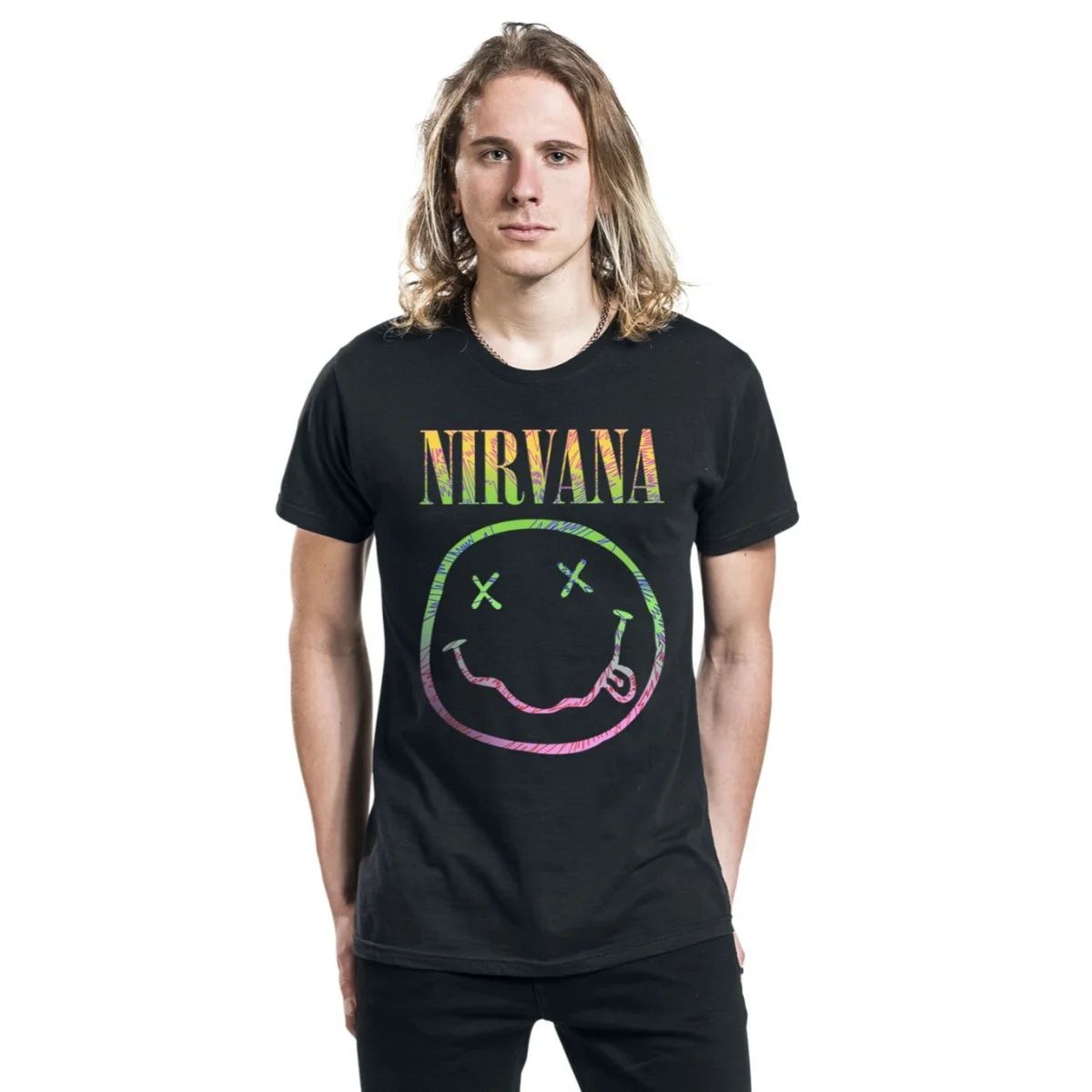 Neues Nirvana-Grafik-Baumwoll-T-Shirt, Unisex, Sommer, kurzärmelig, modisches Marken-T-Shirt, luxuriöses, lässiges Vintage-T-Shirt – Detail 7