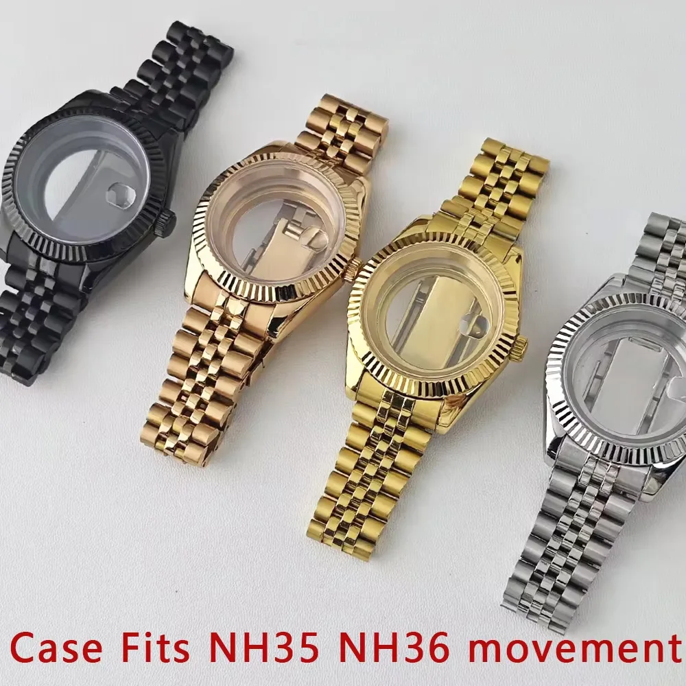 

Корпус для часов 41 мм/36 мм, подходит для механизмов NH35, NH36, запчасти для ремонта механических часов, корпус NH35, сапфировое стекло, корпус из нержавеющей стали.