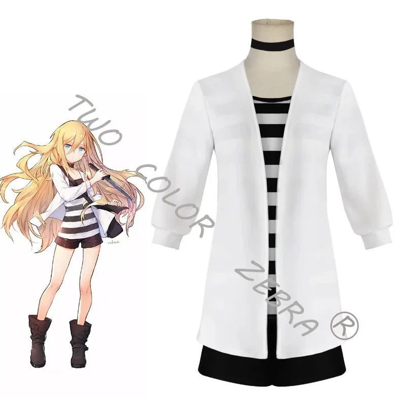 A;3\v,7'd/Anime Angels of Death Rachel Gardner Cosplay Costume Wig Coat T-shirt Shorts Full Sets Clothes Props Neckbelw.3;v'6\b/ view 4