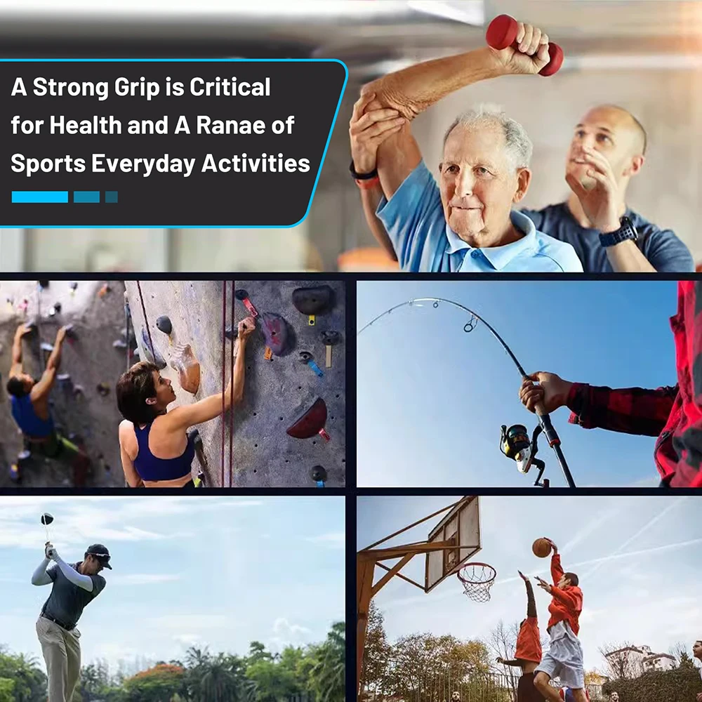 Digital Hand Dynamometer Grips WIth LED Display 268Lbs/120Kg Adjustable Strength Trainer Electronic Tester for Men and Women