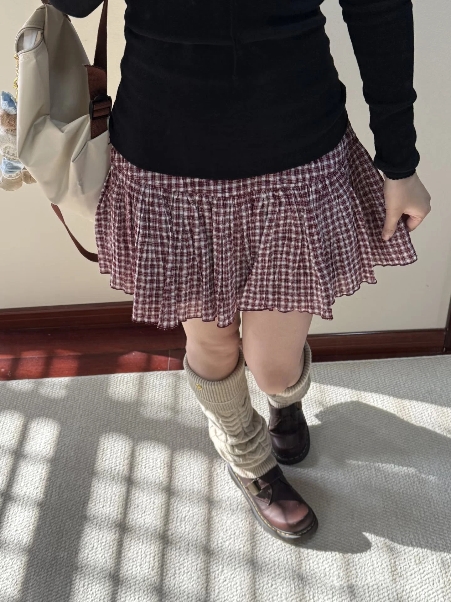 Red Plaid Pleated Mini Skirts Woman Spring Low Waist A-line with Lining Short Faldas Female Casual Preppy Style Sweet Skirt New