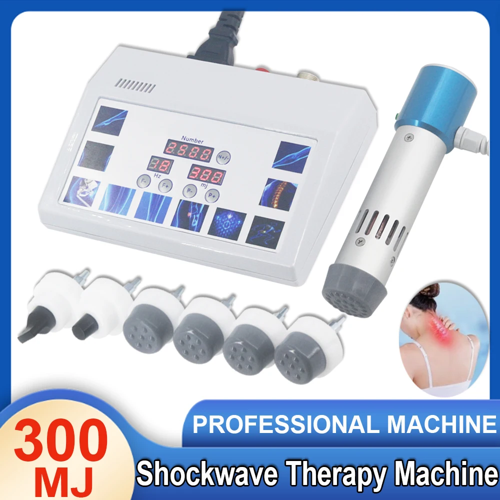 

Shockwave Therapy Machine 300MJ Shock Wave Equipment Effectively Relieve Shoulder And Neck Pain ED Treatment Muscle Relaxation