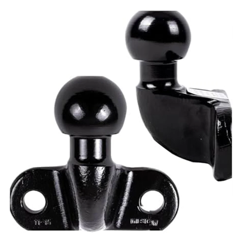 50mm Towing Hitch Ball with 3.5 Ton Rating for Trailer Coupling Solid Cast Steel Build with Dual Hole Mounting Design