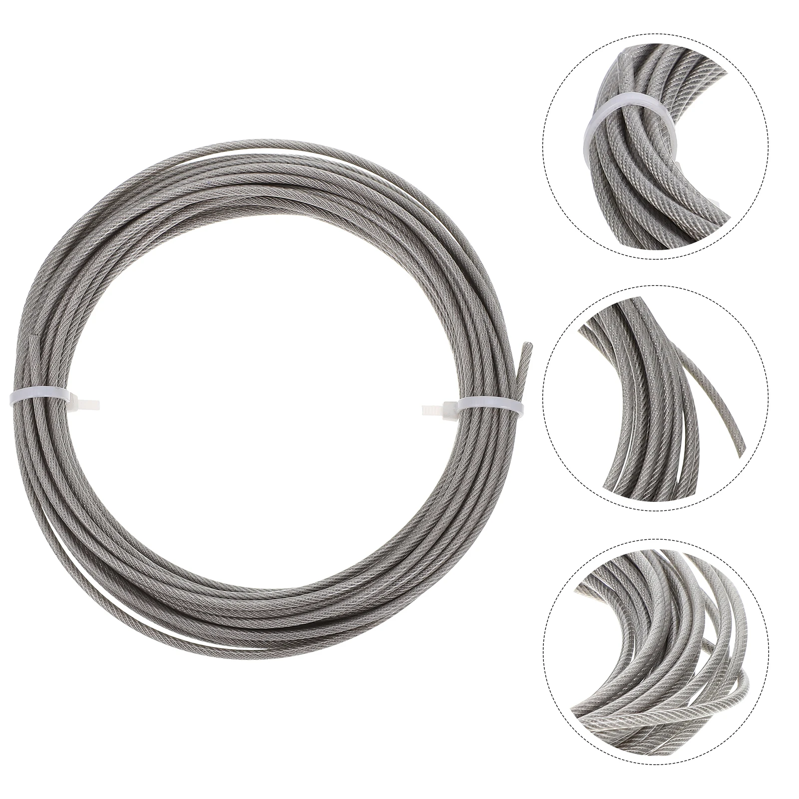 Stainless Steel Wire Rope Safety Cable for Stage Lights Lamps Load Duty Lamp Accessory PVC Coated Strong Practical