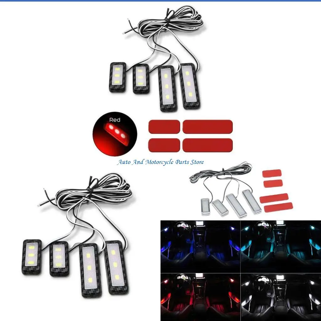 

P9FD 4PCS Mini LED CAR Interior Light