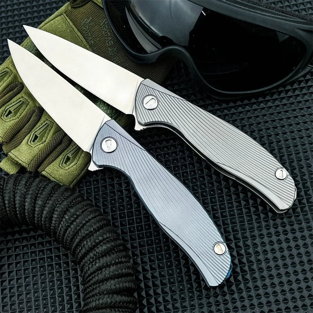 

F95 Icebreaker Тактический складной нож D2 Стальное лезвие с ручкой из титанового сплава Открытый охотничий кемпинг Инструмент для повседневной переноски