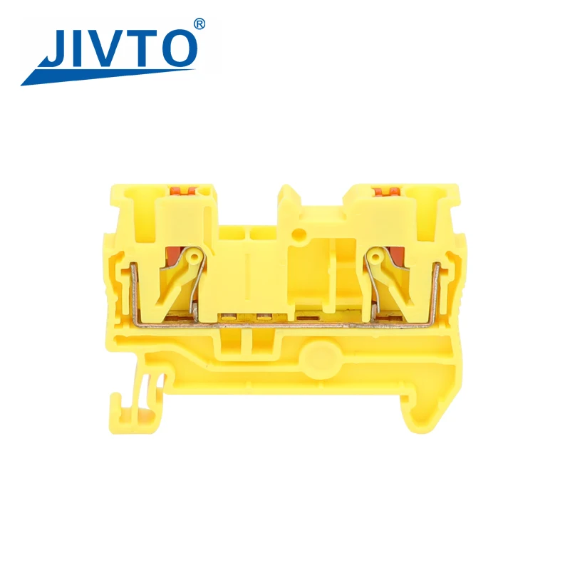 20 PCS PT2.5 Push-in Terminal Block 2.5mm² Connector Spring Feed-Through Strip Plug PT-2.5 Wire Electrical Din Rail Contact