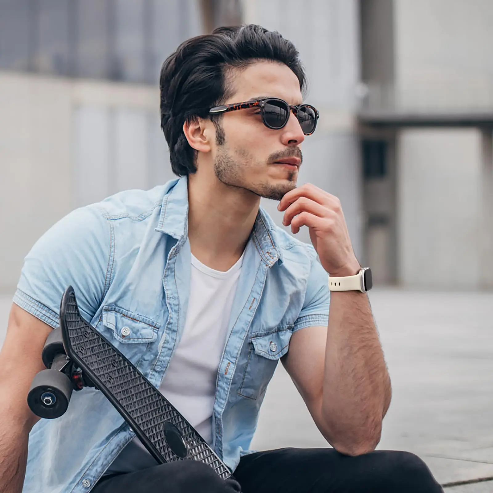 Cinturino sportivo in silicone traspirante per Apple Watch 38/40/41mm 42/44/45/49mm-compatibile con iWatch series 987654321SE-uomo donna