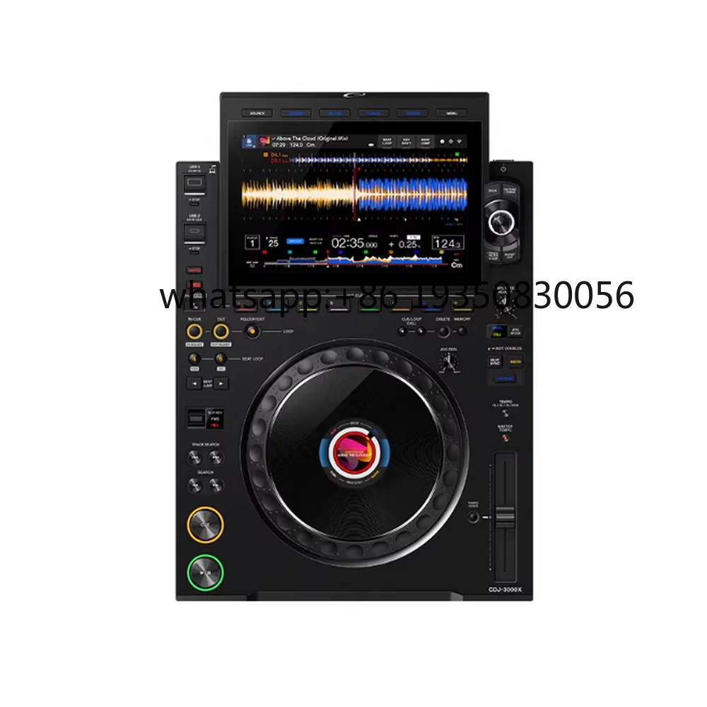 Pioneer DJ CDJ-3000X Plataforma DJ Profesional |   Pantalla táctil de 10.1 pulgadas, reproducción en la nube por Wi-Fi, transmisión Beatport/TIDAL |   Para las etapas principales, Clu
