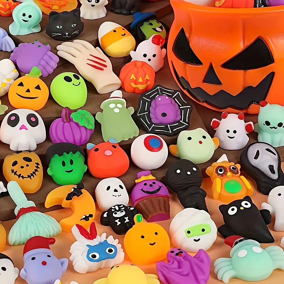 لطيف الحيوان الفاكهة اليقطين شبح اسفنجي كرات، هالوين عيد الميلاد الإجهاد الإغاثة اللعب، Kawaii ضغط تململ الهدايا #4