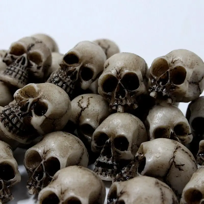 Figuras calavera Halloweens E8BD mucho uso acento fiesta resina