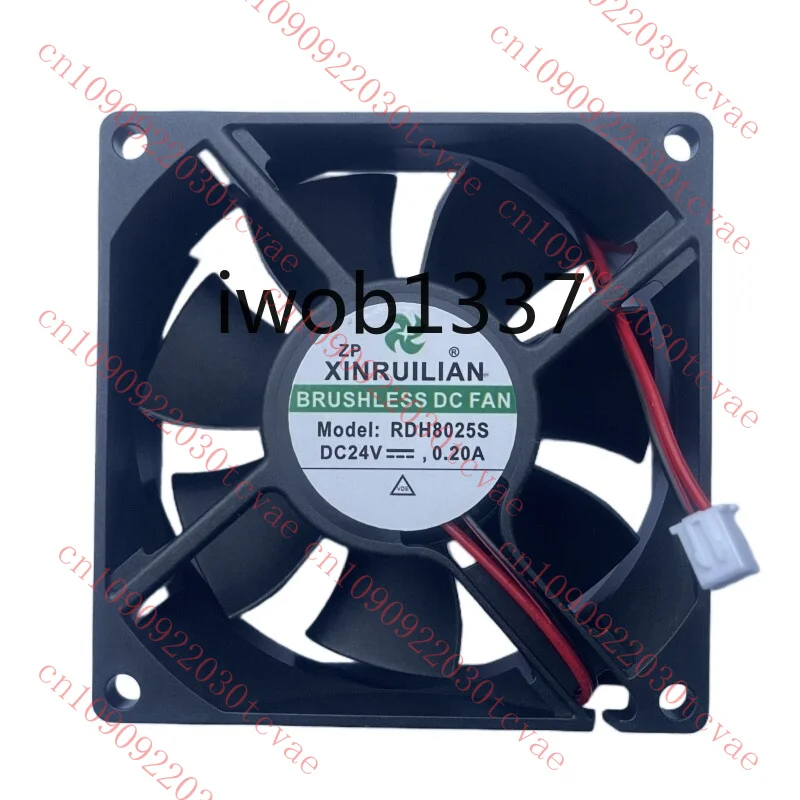 

Original RDH8025S DC24V 0.20A 80*80*25mm 2-Pin Square Server Cooling Fan