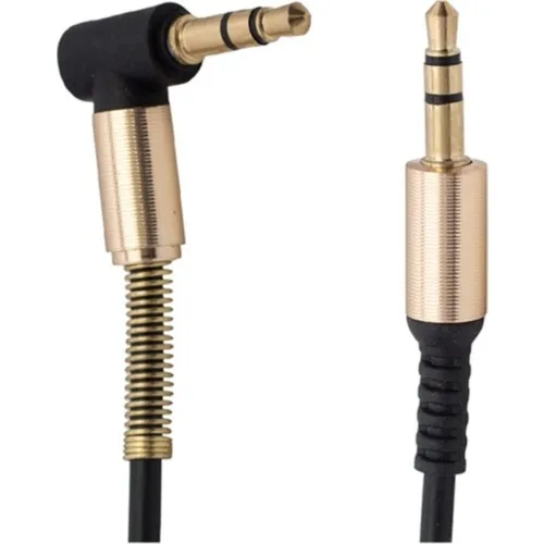 River World 3.5mm Metal Men/male L Tip Jack Input Aux Cable-95CM