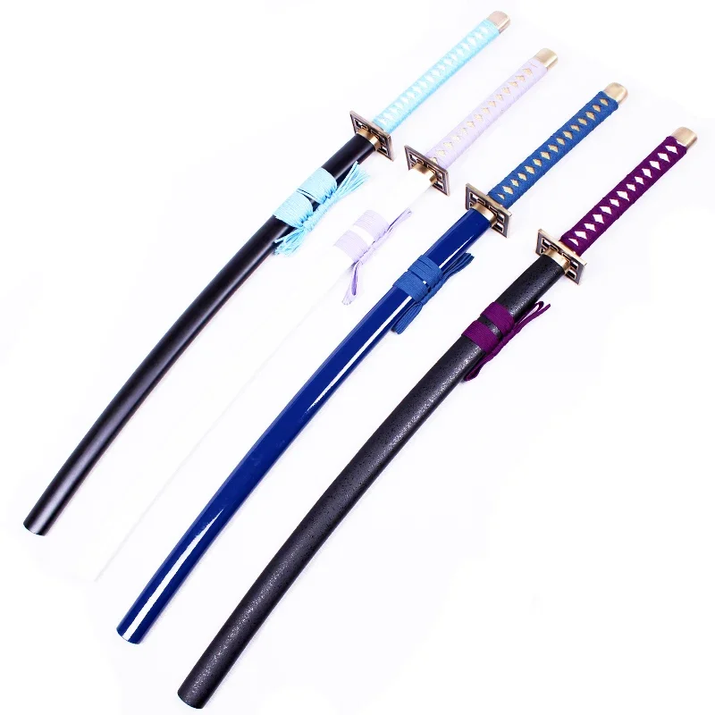 Bleach Anime Cosplay Spada Katana Byakuya Kuchiki Azzurro Senbonzakura Puntelli Cosplay Fornitura decorativa