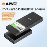 MAIWO SAS to USB 3.0 Hard Drive Adapter SAS/SATA Hard Drive Enclosure Reader Docking Station for 2.5 3.5 inch HDD SSD Tool Free