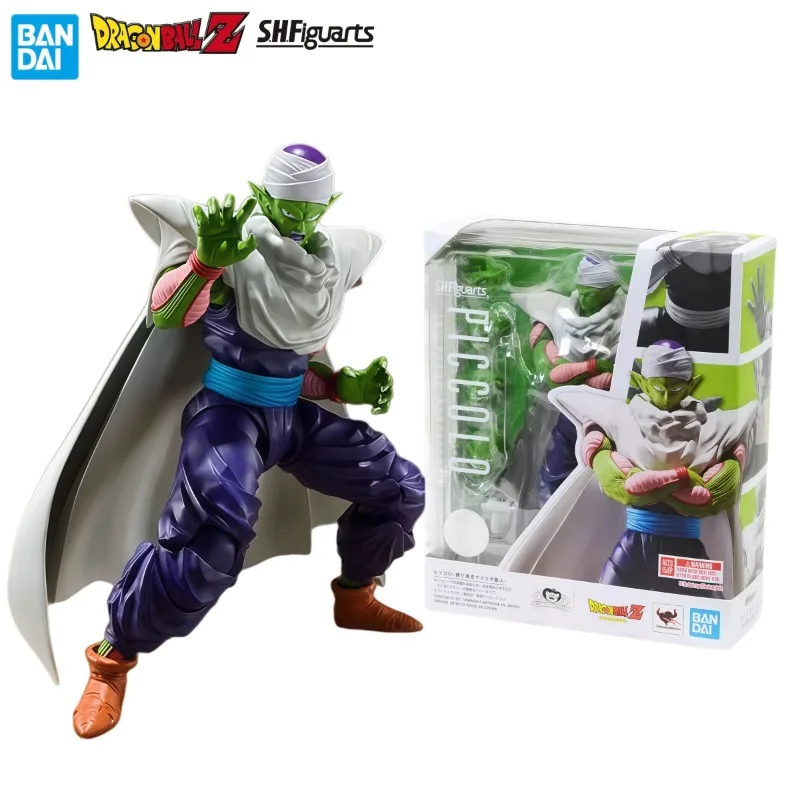 Auf Lager, 100 % Original Bandai S.H.Figuarts Dragon Ball Z Piccolo Namekian, bewegliche Actionfigur, Sammlermodell, Dekorationsgeschenk