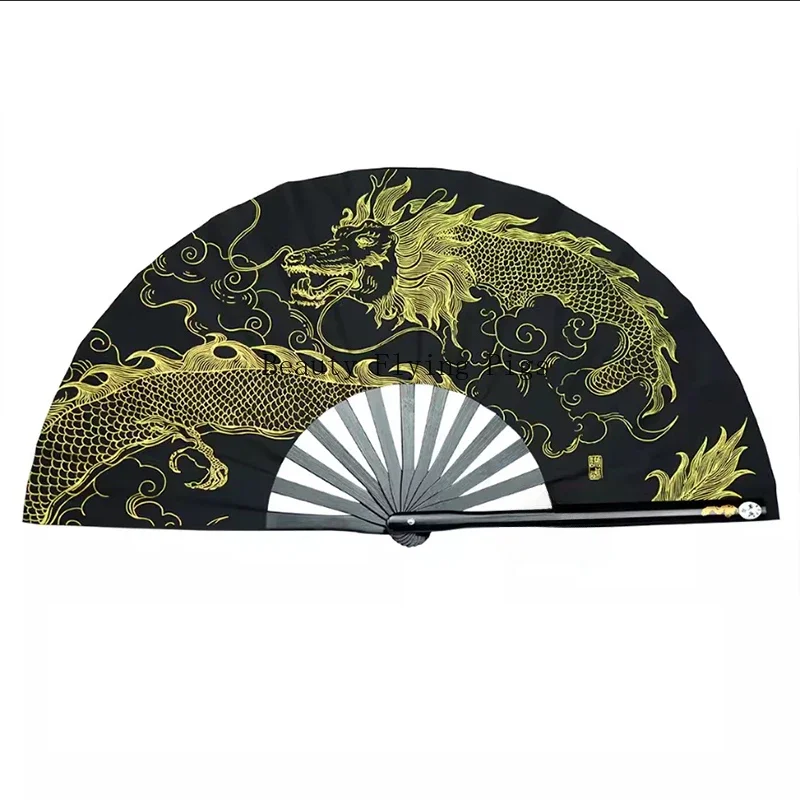 1pc Kung Fu Tai Chi Fan Bamboo 33cm High-grade Right Hand Performance Fan Martial Arts Fans Products Customized Pre Sale Payment