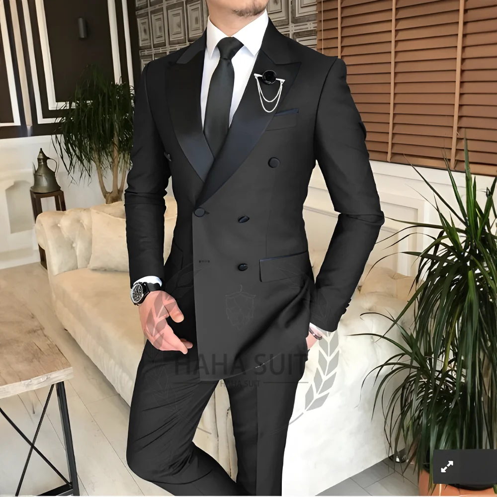 Costume pour hommes sur mesure 2 pièces vêtements mode hommes mariage marié costumes meilleur homme 
