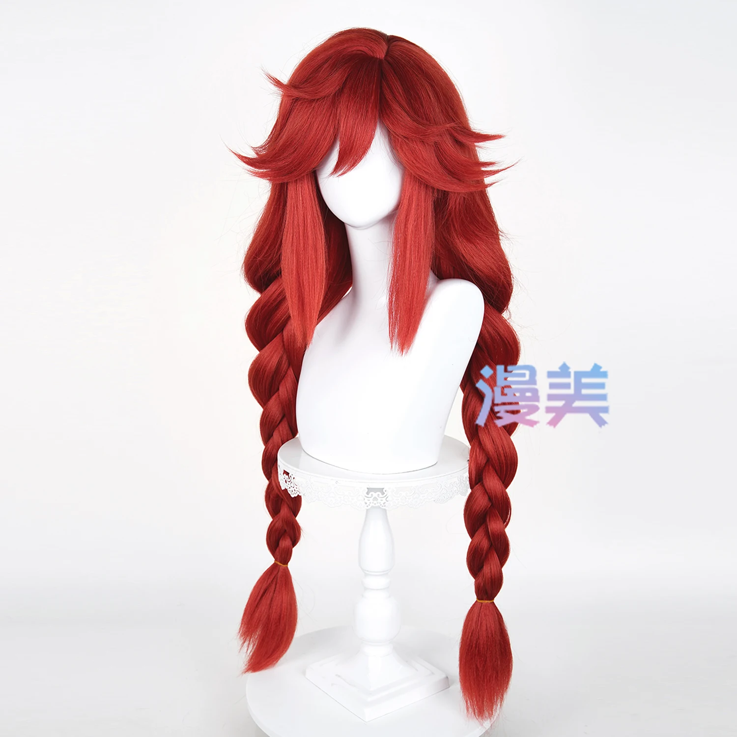 أنيمي Gachiakuta Riyo ريبر شعر مستعار تأثيري الضفائر المزدوجة البرتقال الاصطناعية الشعر هالوين كرنفال الدعائم الطرف للنساء الفتيات