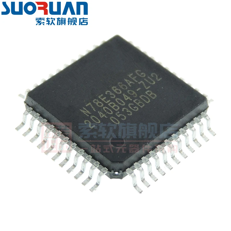 Free shipping    N78E366AFG LQFP-44 QFP      10PCS