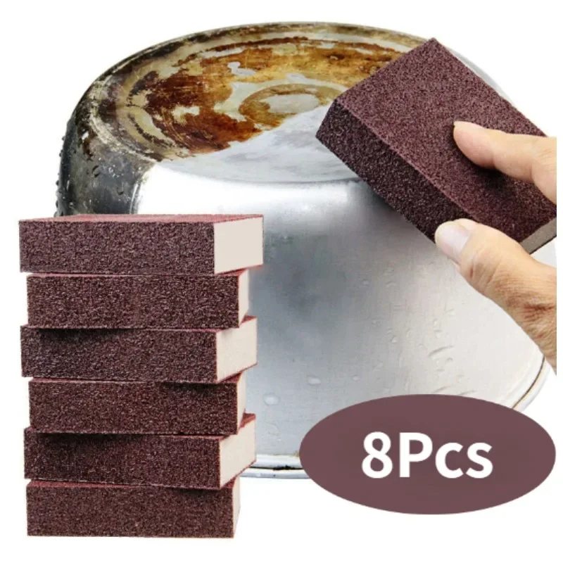 Sponge Removing Rust Carborundum Eraser Cleaning Brush Descaling Clean Rub Cooktop Pot Kitchen Sponge Tools