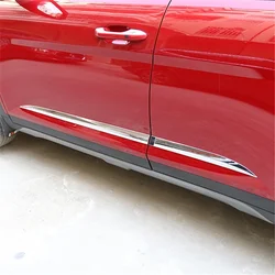 WELKINRY For Hyundai Creta SU2 2nd Generation 2020-2026 ABS Chrome Outer Car Body Door Side Moulding Bar Cover Trim