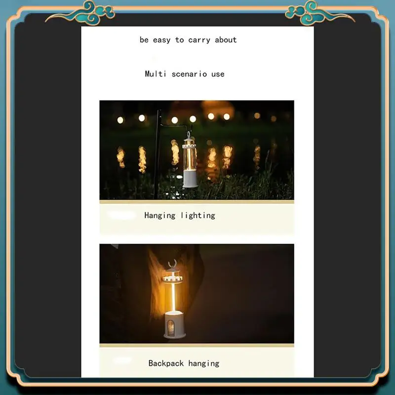 Latest Three Layer Lighting Lighthouse Camping Maglev Camping Atmosphere Breathing Light Home Portable Sleep Light