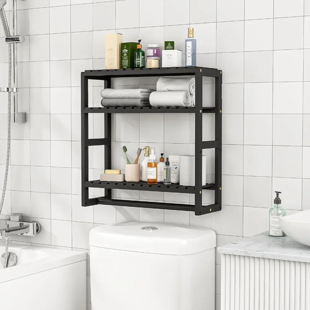 

Bathroom Storage Rack Space Save Large Capacity Dormitory Bookshelf Wall Mount Stable and Sturdy Kitchen Seasoning Display Rack