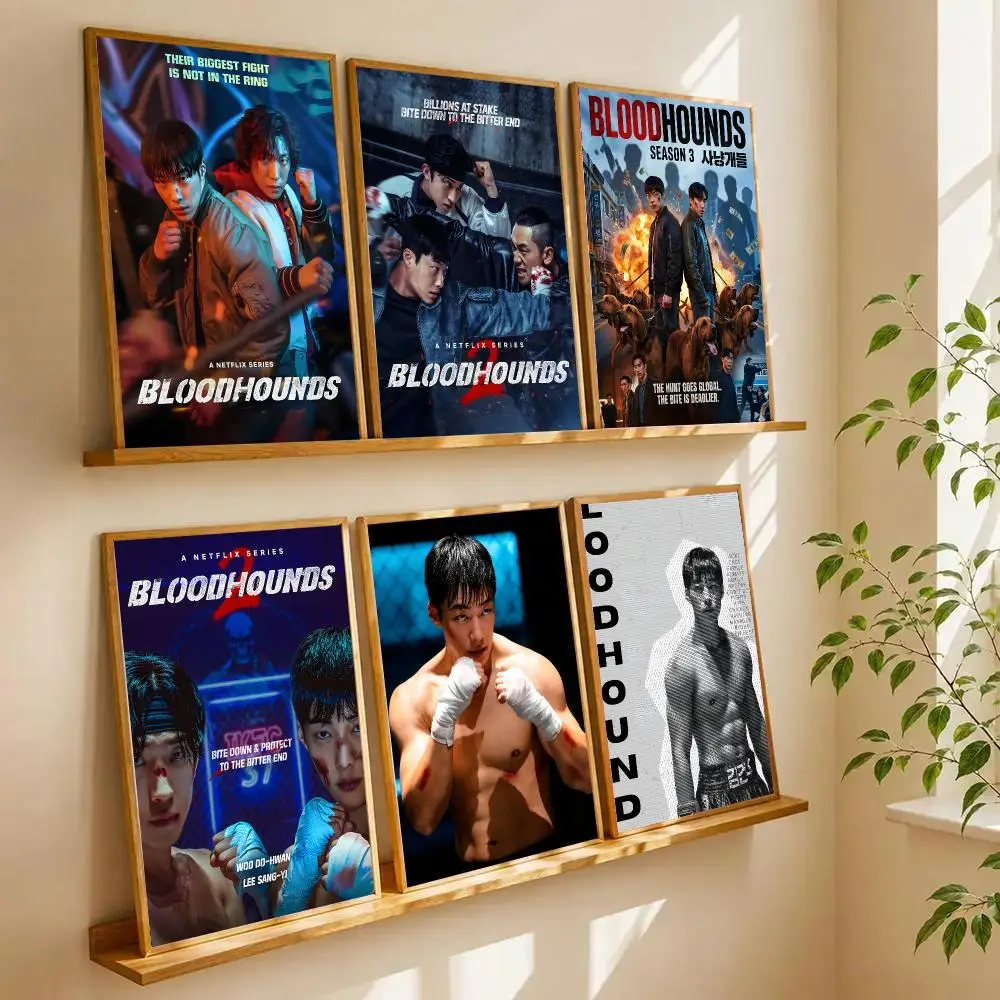 Bloodhounds Poster Wall Art Print Art Suitable For Living Room Bedroom Bar Parlor Home Decoration Gift