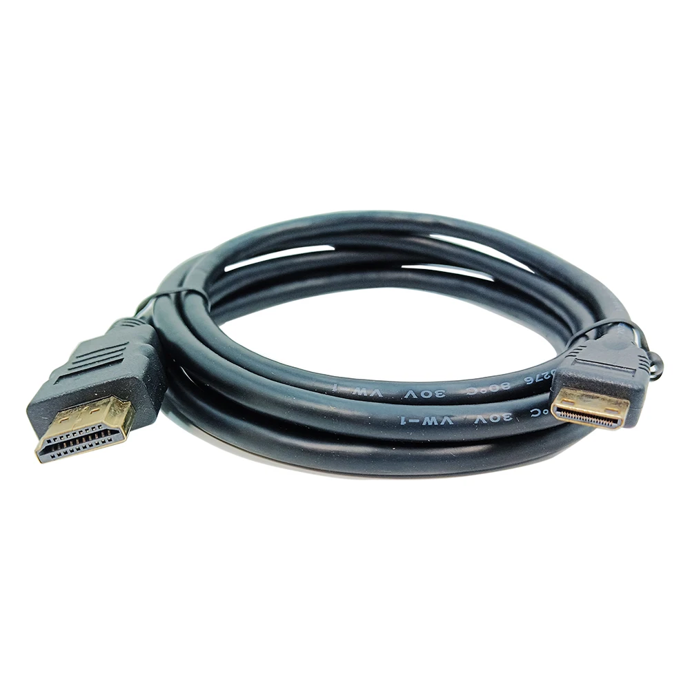 10 Buah Kabel Video Mini HDMI Ke HDMI (C Ke A) untuk IPhone HDTV Kamera Data Dua Arah 4K Jaket PVC 1.5M/3M Kabel HDMI untuk Rumah