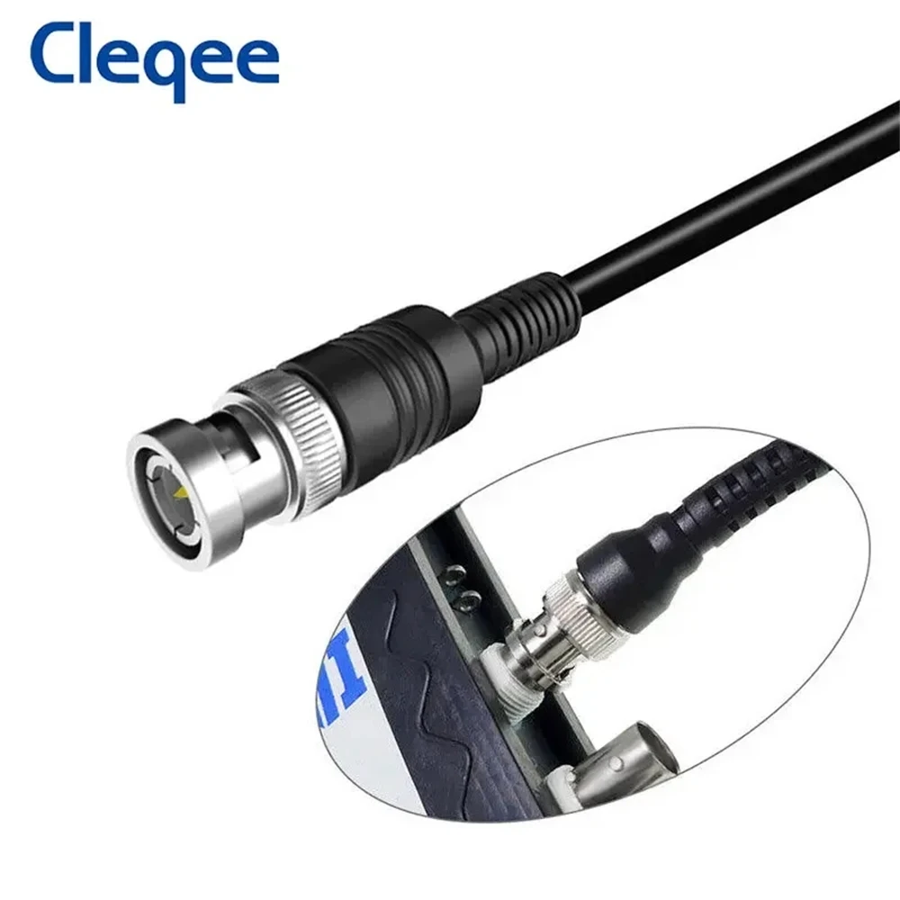 NEW Cleqee P1013 BNC Q9 Male Plug To BNC Q9 Male Plug Oscilloscope Test Probe Cable Lead 100CM BNC-BNC