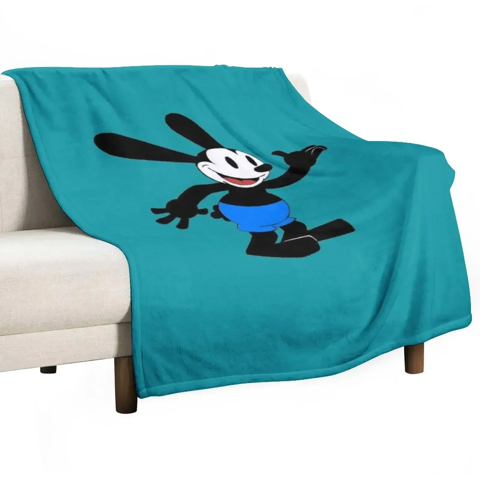 

Lucky Rabbit Throw Blanket Cozy Microfiber Throw Blanket for Home Bedroom