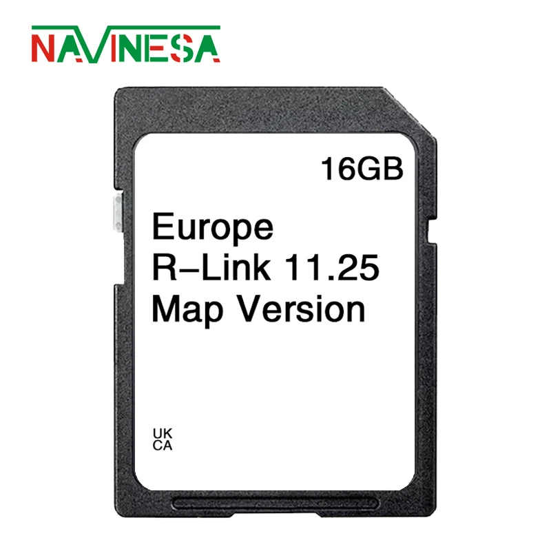 Para Renault Clio 2013-2017 Carminat R-Link 11,25 tarjeta SD Sat Nav 16GB Europa Reino Unido 2024 mapa GPS navegación por carretera envío gratis