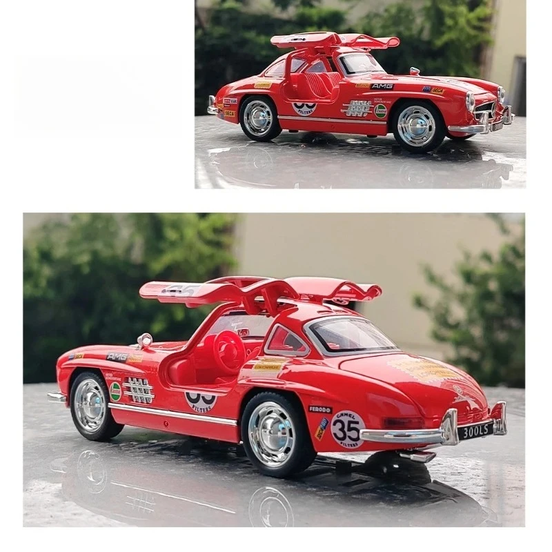 

Simulation 1：32 300SL Alloy Car Model with Sound Light Pullback Diecast Toy Vehicle Children Boy Birthday Gift Miniature