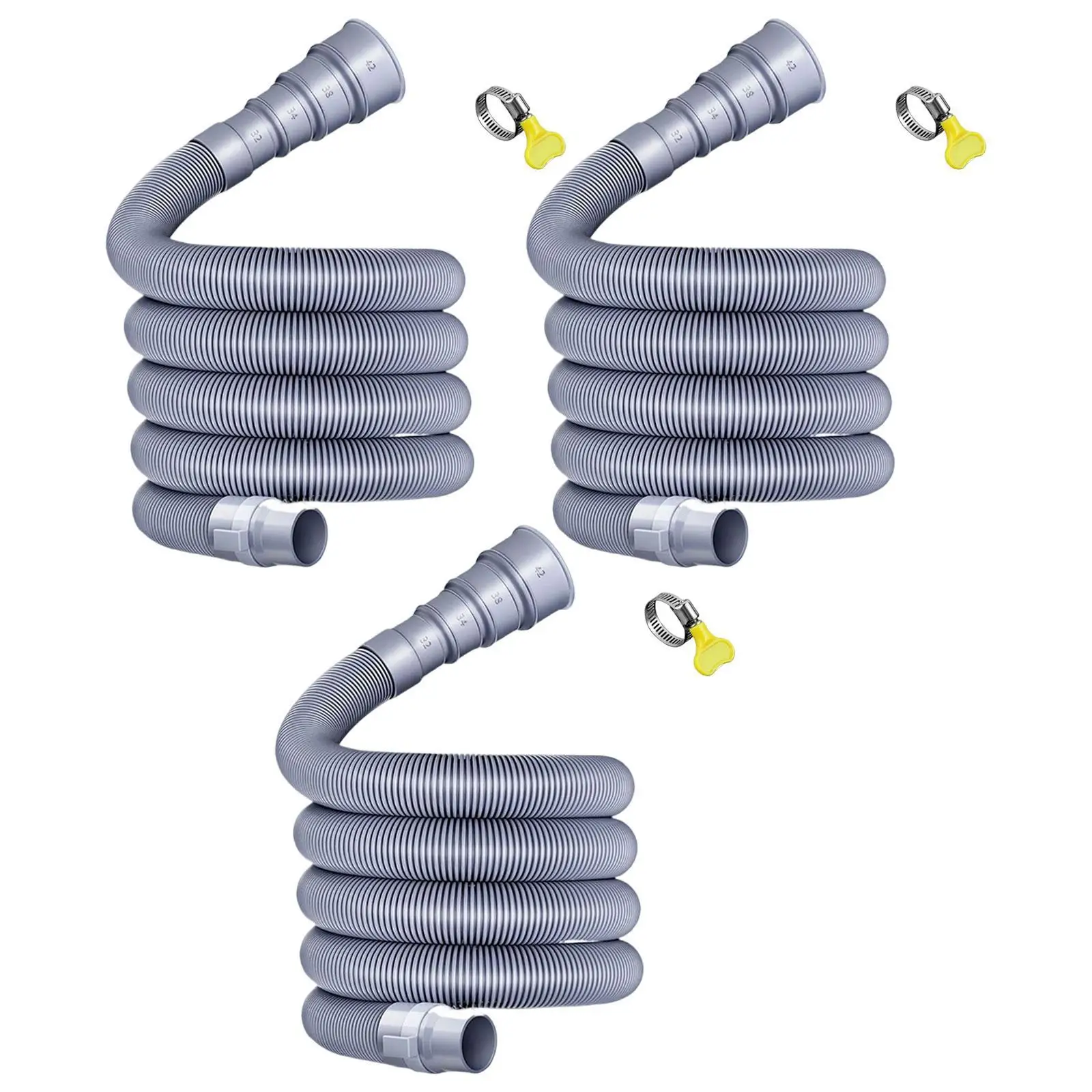 

Waste Water Pipe Kit Foldable Leakproof Replacement Drainage Hose