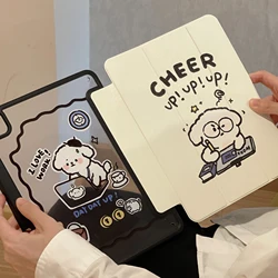 Cute Cartoon Dog Protective Cases for IPad 10.2/9.7/10.5/11 Inch Pro 12.9 Inch 2021 Mini 6 Air 5/4 Case with Pencil Slot Holder